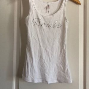 Bride tank top
